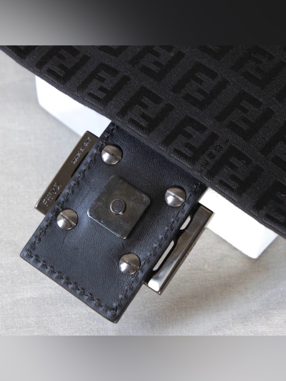 Authentic Vintage Black Fendi Baguette - Picture 14 of 16